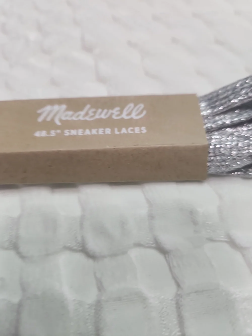 Madewell Metallic Silver Sneaker Laces